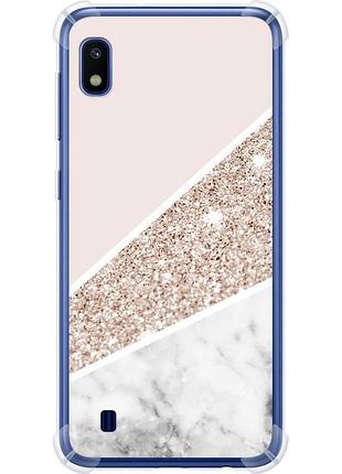 Чехол силикон с усиленными углами на телефон samsung galaxy a10 2019 a105f пастельный мрамор "4342sp-1671-58250"