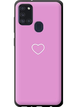 Чехол tpu на телефон samsung galaxy a21s a217f сердце 2 "4863b-1943-58250"
