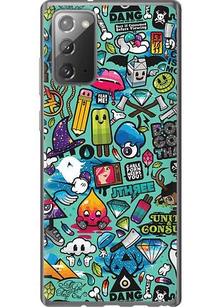 Чохол 2d пластиковий на телефон samsung galaxy note 20 стікер бомбінг 1 "693t-2036-58250"