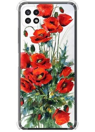 Чехол силикон с усиленными углами на телефон samsung galaxy a22 5g a226b маки "523sp-2581-58250"