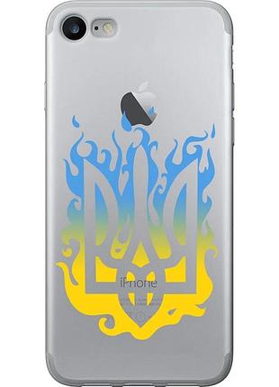 Чехол силиконовый патриотический на телефон iphone 7 герб v1 "5258u-336-58250"