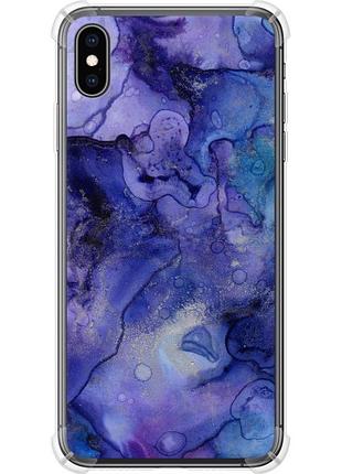 Чехол силикон с усиленными углами на телефон iphone xs max мрамор 7 "4802sp-1557-58250"