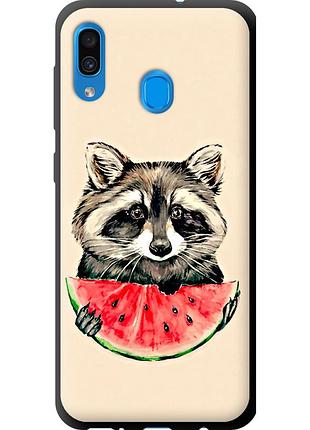 Чохол tpu на телефон samsung galaxy a20 2019 a205f єнотик з кавуном "4605b-1761-58250"