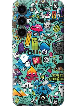 Чехол силиконовый на телефон samsung galaxy s23 стикер бомбинг 1 "693u-2907-58250"