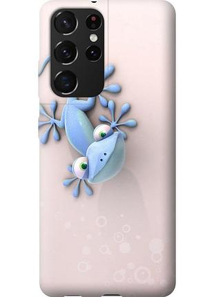 Чохол силіконовий на телефон samsung galaxy s21 ultra (5g) гекончик "1094u-2116-58250"