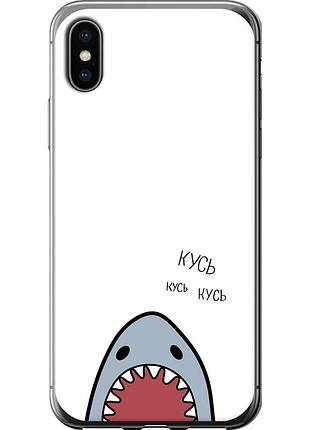 Чехол силиконовый на телефон iphone x акула "4870u-1050-58250"
