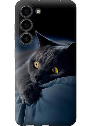 Чохол силіконовий на телефон samsung galaxy s23 димчастий кіт "825u-2907-58250"