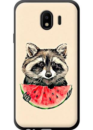Чохол tpu на телефон samsung galaxy j4 2018 єнотик з кавуном "4605b-1487-58250"