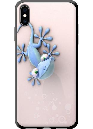 Чехол tpu на телефон iphone xs max геккончик "1094b-1557-58250"