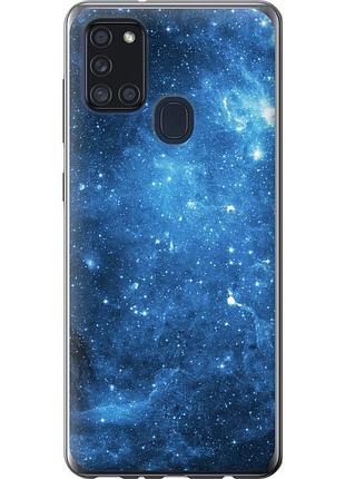 Чехол 2d пластиковый на телефон samsung galaxy a21s a217f звёздное небо "167t-1943-58250"
