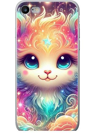 Чехол силиконовый на телефон iphone se 2022 сказочный котенок "5813u-3737-58250"