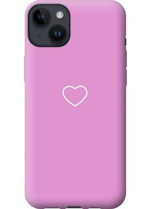 Чохол силіконовий на телефон iphone 14 plus серце 2 "4863u-2645-58250"