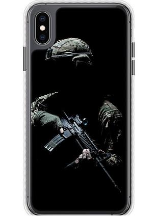 Чехол чехол bumper патриотический на телефон iphone xs max защитник v3 "5226pc-1557-58250"