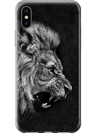 Чохол силіконовий на телефон iphone x лев "1080u-1050-58250"