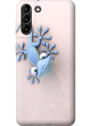 Чохол 2d пластиковий на телефон samsung galaxy s21 plus гекончик "1094t-2115-58250"