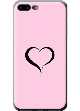 Чохол силіконовий на телефон iphone 7 plus серце 1 "4730u-337-58250"