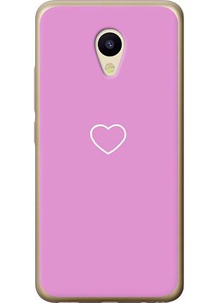 Чохол 2d пластиковий на телефон meizu m5 серце 2 "4863t-420-58250"