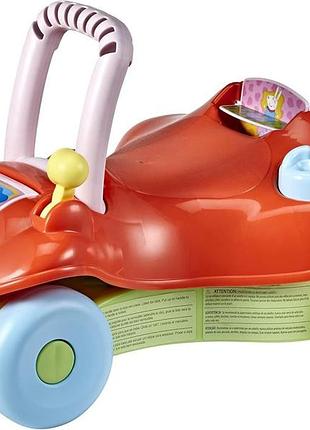 Ходунки-каталка 2в1 playskool peppa pig step start walk 'n ride f2288 для детей от 9 месяцев