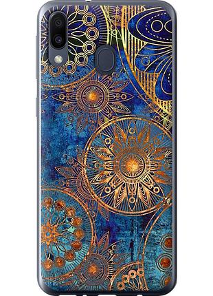 Чохол силіконовий на телефон samsung galaxy m20 золотий візерунок "678u-1660-58250"