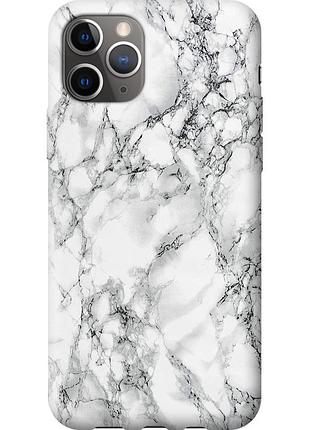 Чохол силіконовий на телефон iphone 11 pro max мармур білий "4480u-1723-58250"