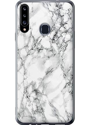 Чохол 2d пластиковий на телефон samsung galaxy a20s a207f мармур білий "4480t-1775-58250"