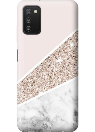 Чохол 2d пластиковий на телефон samsung galaxy a03s a037f пастельний мармур "4342t-2381-58250"