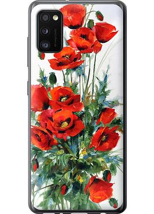 Чехол 2d пластиковый на телефон samsung galaxy a41 a415f маки "523t-1886-58250"