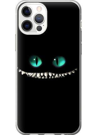 Чохол силіконовий на телефон iphone 12 pro чеширський кіт "689u-2052-58250"