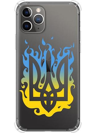 Чехол силикон с усиленными углами патриотический на телефон iphone 11 pro max герб v1 "5258sp-1723-58250"