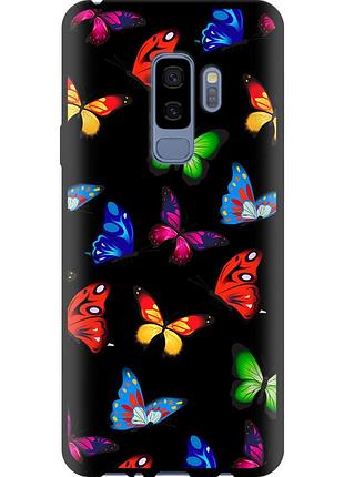 Чехол tpu на телефон samsung galaxy s9 plus красочные мотыльки "4761b-1365-58250"