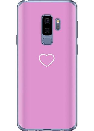 Чехол силиконовый на телефон samsung galaxy s9 plus сердце 2 "4863u-1365-58250"