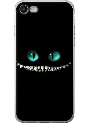 Чохол силіконовий на телефон iphone 7 чеширський кіт "689u-336-58250"
