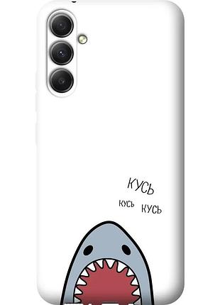 Чохол силіконовий на телефон samsung galaxy a34 a346e акула "4870u-2936-58250"