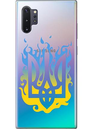 Чехол 2d пластиковый патриотический на телефон samsung galaxy note 10 plus герб v1 "5258t-1756-58250"