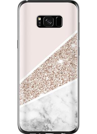 Чохол силіконовий на телефон samsung galaxy s8 plus пастельний мармур "4342u-817-58250"