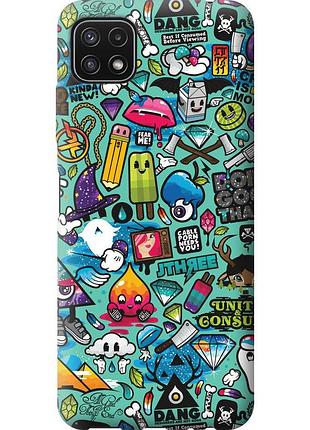 Чехол силиконовый на телефон samsung galaxy a22 5g a226b стикер бомбинг 1 "693u-2581-58250"