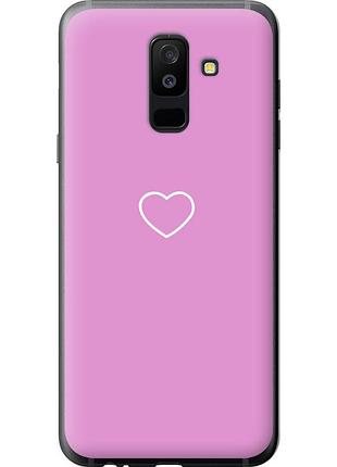 Чохол силіконовий на телефон samsung galaxy a6 plus 2018 серце 2 "4863u-1495-58250"