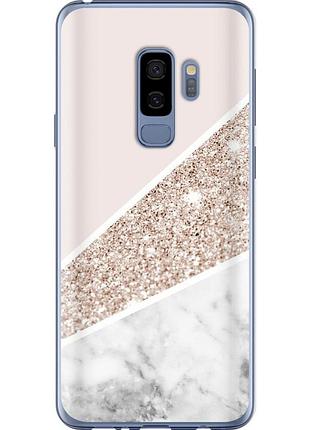 Чехол силиконовый на телефон samsung galaxy s9 plus пастельный мрамор "4342u-1365-58250"