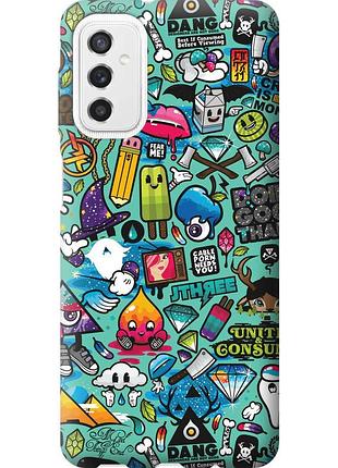 Чохол силіконовий на телефон samsung galaxy m52 m526b стікер бомбінг 1 "693u-2490-58250"