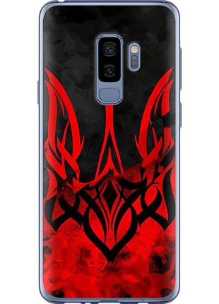 Чохол силіконовий патріотичний на телефон samsung galaxy s9 plus герб україни "5312u-1365-58250"