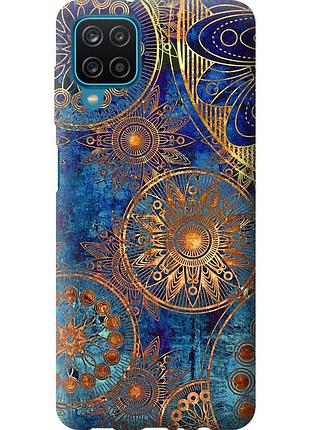 Чехол силиконовый на телефон samsung galaxy m12 m127f золотой узор "678u-2360-58250"