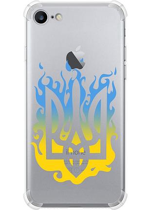 Чехол силикон с усиленными углами патриотический на телефон iphone 7 герб v1 "5258sp-336-58250"