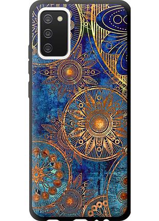 Чохол tpu на телефон samsung galaxy a02s a025f золотий візерунок "678b-2203-58250"