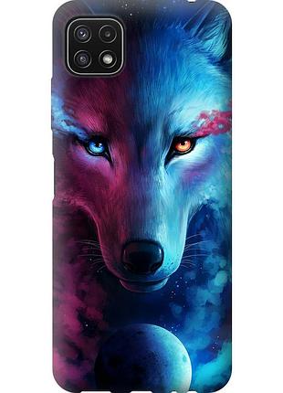 Чохол силіконовий на телефон samsung galaxy a22 5g a226b арт-вовк "3999u-2581-58250"