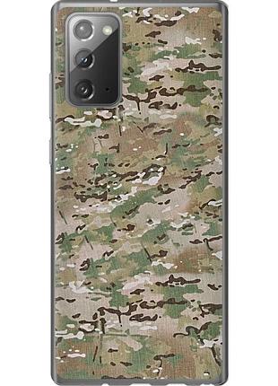 Чехол 2d пластиковый на телефон samsung galaxy note 20 камуфляж v5 "1201t-2036-58250"