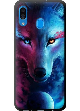 Чехол tpu на телефон samsung galaxy a20 2019 a205f арт-волк "3999b-1761-58250"