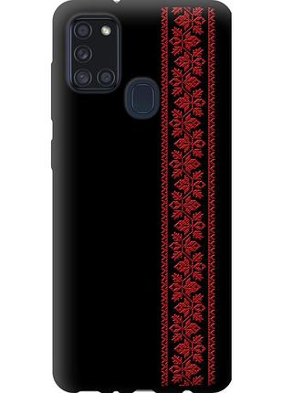 Чехол tpu на телефон samsung galaxy a21s a217f вышиванка 53 "2041b-1943-58250"