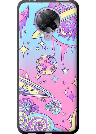 Чохол tpu на телефон xiaomi redmi k30 pro рожева галактика "4146b-1899-58250"