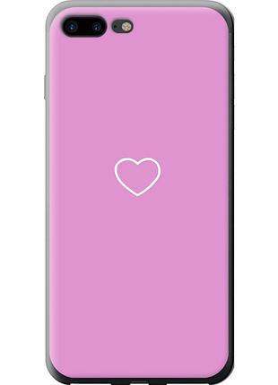 Чохол силіконовий на телефон iphone 8 plus серце 2 "4863u-1032-58250"