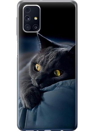 Чохол силіконовий на телефон samsung galaxy m31s m317f димчастий кіт "825u-2055-58250"